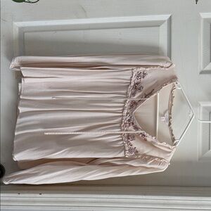 LC Lauren Conrad Ruffled Cream Blouse